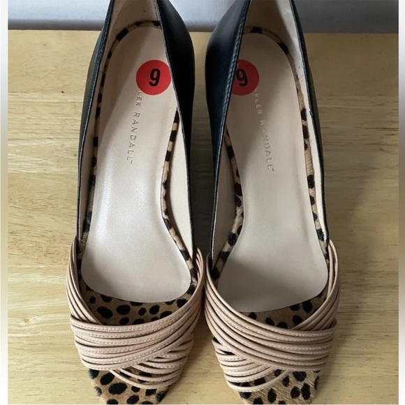 Loeffler Randall D'Orsay Leather Heels Sandals - Picture 2 of 5